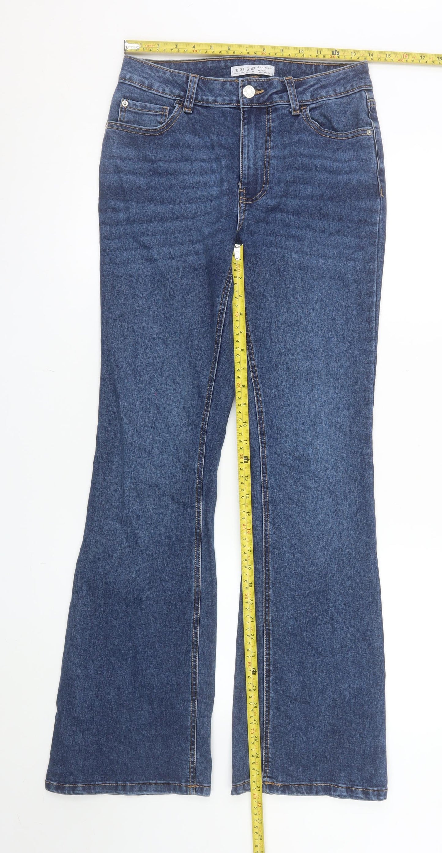 Denim Co Women’s Blue Bootcut Stretch Jeans Size 10
