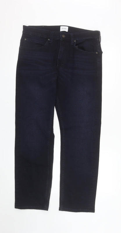 Mustang Men's Blue Straight Leg Jeans 34W 30L Regular Fit Denim