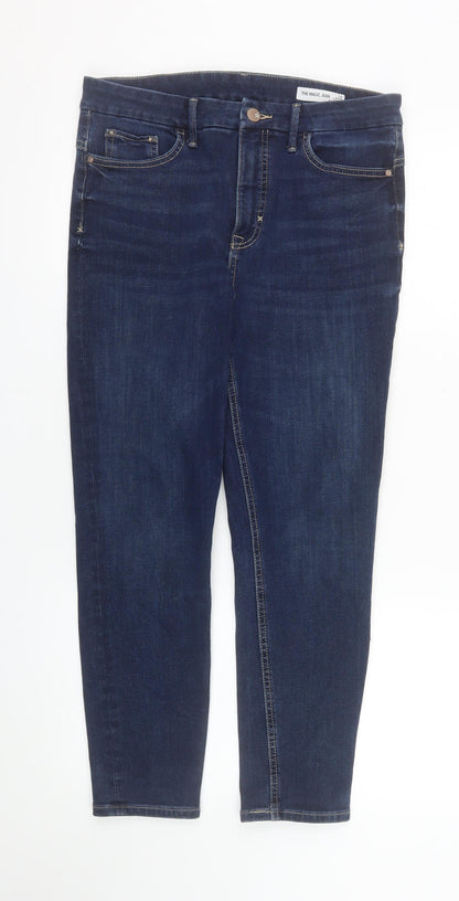 Marks and Spencer Women's Blue Skinny Stretch Jeans Size 12 Short