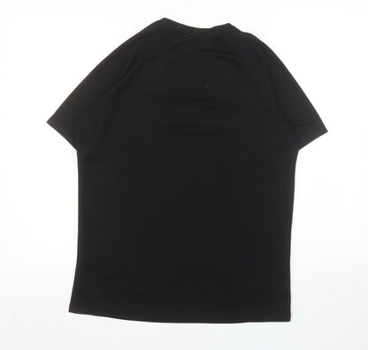 MAN Active Men's Black Medium Athletic T-Shirt Lightweight