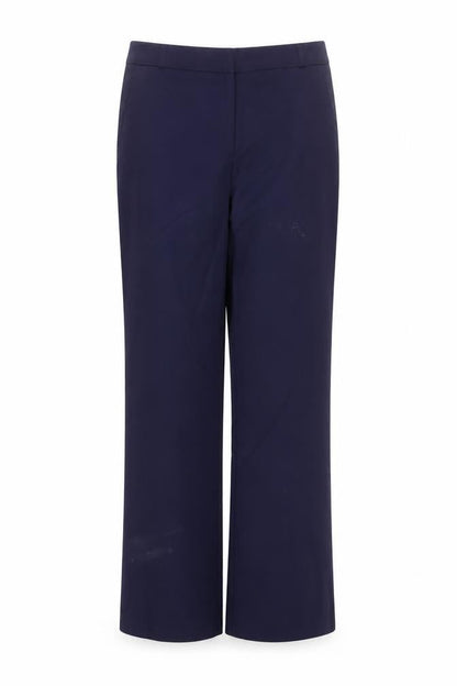 Savida Women's Blue Dress Pants Size 10 Straight Leg Cotton Blend