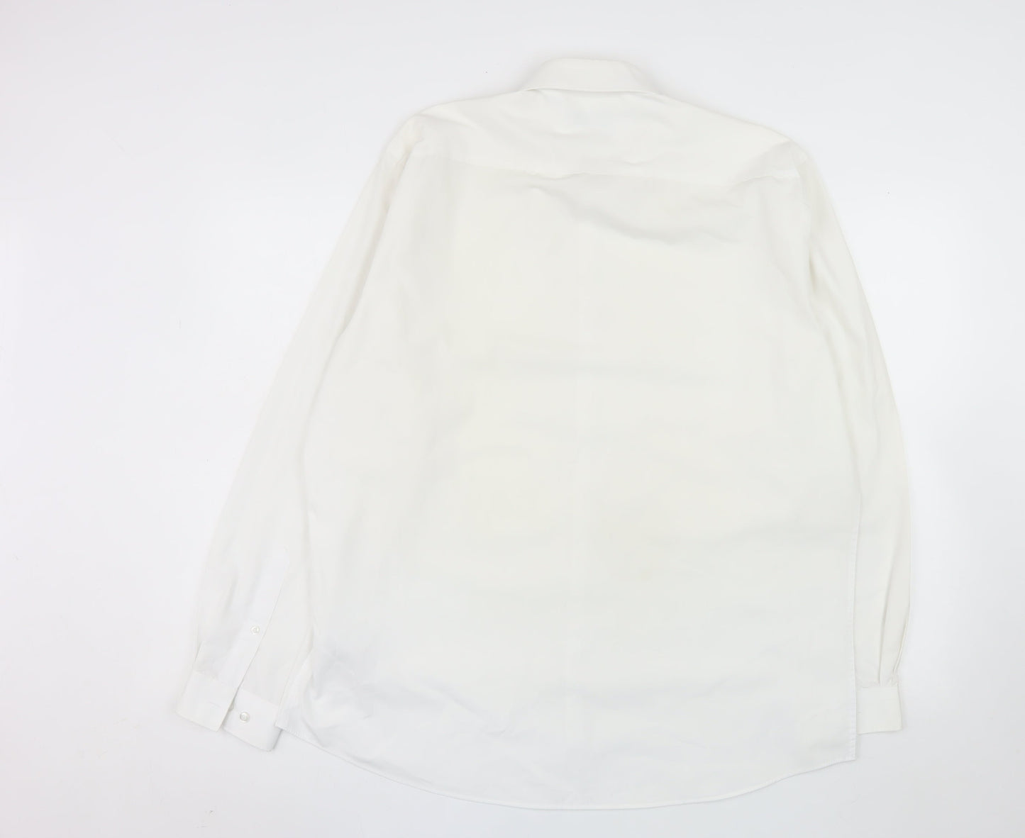 Dunnes Stores Men's White Slim Fit 17.5in Formal Dress Shirt