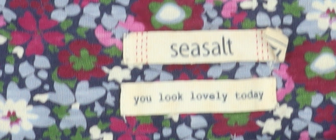 Seasalt Women’s Multicoloured Floral Tunic Dress Size 12 Cotton