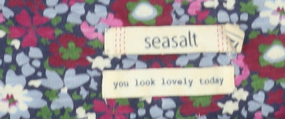 Seasalt Women’s Multicoloured Floral Tunic Dress Size 12 Cotton