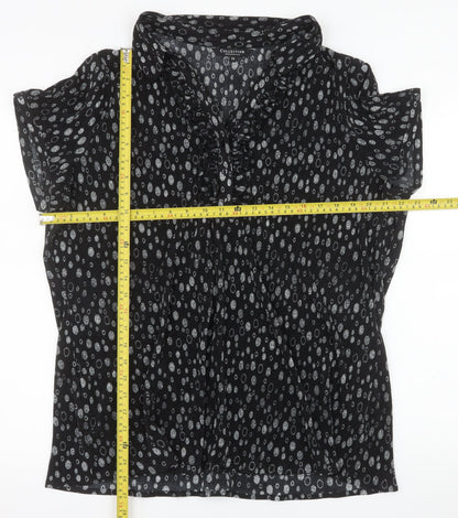 Debenhams Collection Women's Black Floral Blouse Size 22