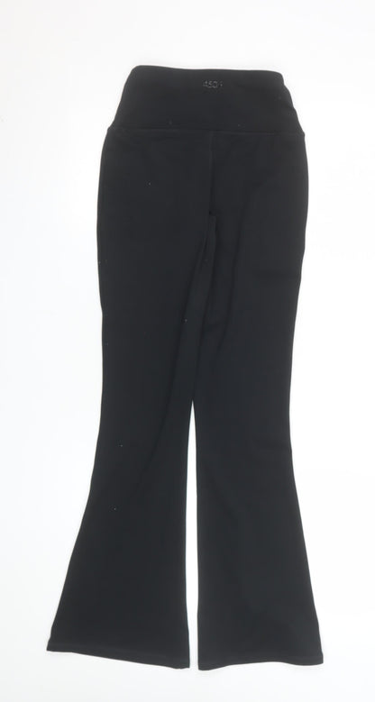 ASOS 4505 Women Black Petite Flared Active Trousers Size 6