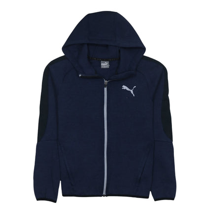 Puma Men's Blue Full Zip Hoodie Size S Lightweight Sportswear