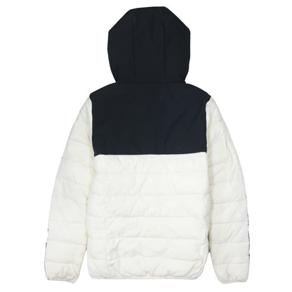 Champion Men's Black White Hooded Puffer Jacket Size L
