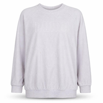 Puma Women's Pink Logo Pullover Sweatshirt Size 12