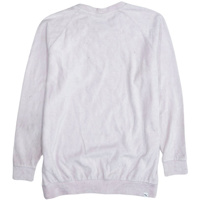 Puma Women's Pink Logo Pullover Sweatshirt Size 12