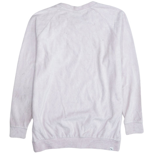 Puma Women's Pink Logo Pullover Sweatshirt Size 12