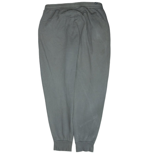Puma Men's Grey Fleece Jogger Trousers XL Regular Fit