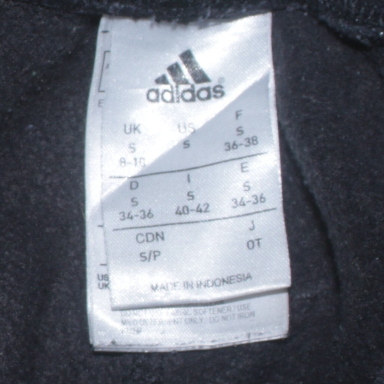 Adidas Men's Black Jogger Sweatpants S Regular Fit Fleece Trousers