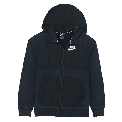 Nike Men's Black XS Full Zip Sports Hoodie with Logo