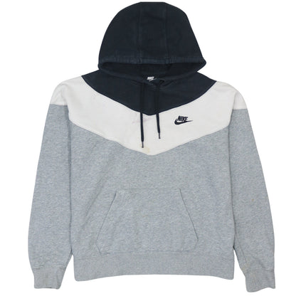Nike Men’s Grey Pullover Hoodie M Sports Fleece Logo