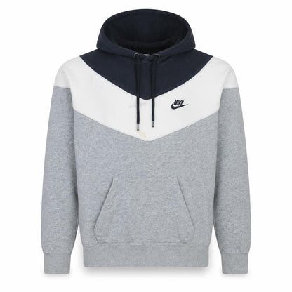 Nike Men’s Grey Pullover Hoodie M Sports Fleece Logo