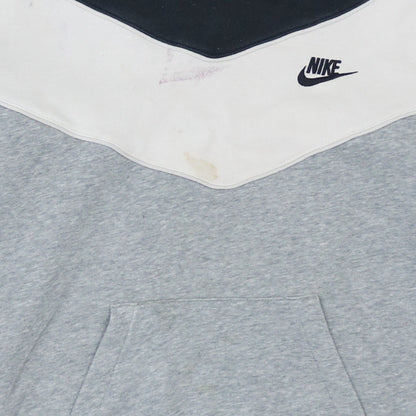 Nike Men’s Grey Pullover Hoodie M Sports Fleece Logo