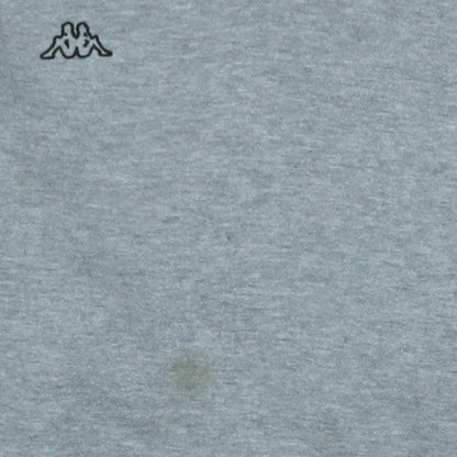 Kappa Men's Grey 2XL Pullover Hoodie with Logo and Pocket