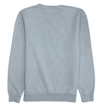 Tommy Jeans Mens Grey Logo Crew Neck Sweatshirt Size M