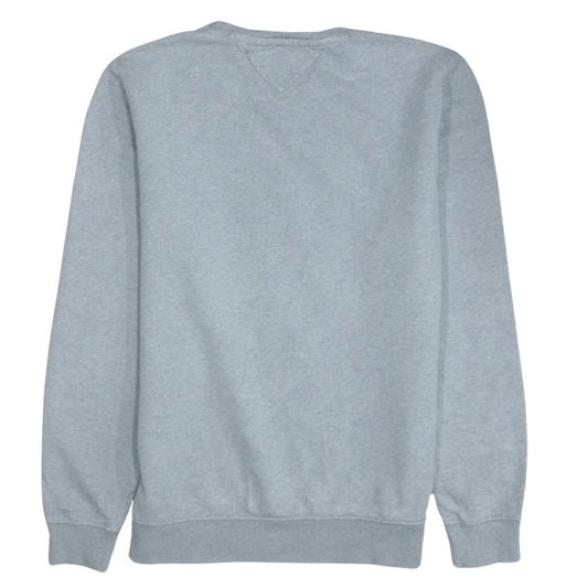 Tommy Jeans Mens Grey Logo Crew Neck Sweatshirt Size M
