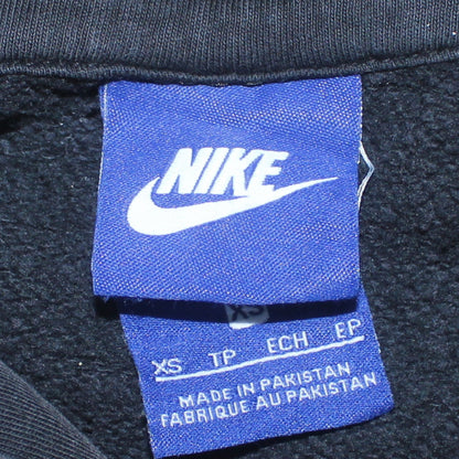 Nike Men's Black XS Pullover Hoodie with Logo and Kangaroo Pocket