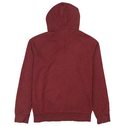 Timberland Men's Red Pullover Hoodie M Graphic Print Fleece