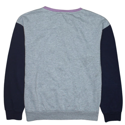 Disney Women’s Grey Stitch Sweatshirt Size M 12/14 Crew Neck
