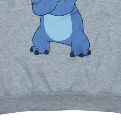Disney Women’s Grey Stitch Sweatshirt Size M 12/14 Crew Neck