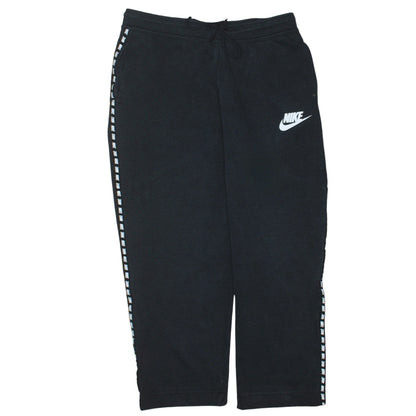 Nike Women’s Black M Track Pants with Side Stripe Drawstring Waist