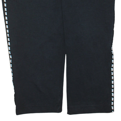 Nike Women’s Black M Track Pants with Side Stripe Drawstring Waist