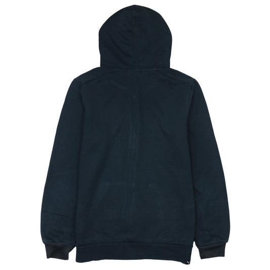 Puma Boys Black Full Zip Hoodie 15-16 Years Graphic Logo Fleece