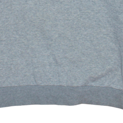 Adidas Women Grey 1/4 Zip Sweatshirt Medium Classic Logo Pullover