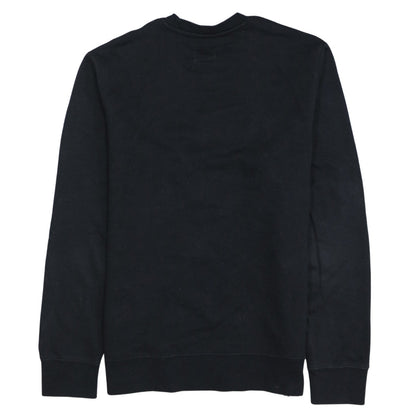Champion Men's Black Crew Neck Embroidered Logo Sweatshirt M