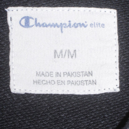 Champion Men's Black Crew Neck Embroidered Logo Sweatshirt M