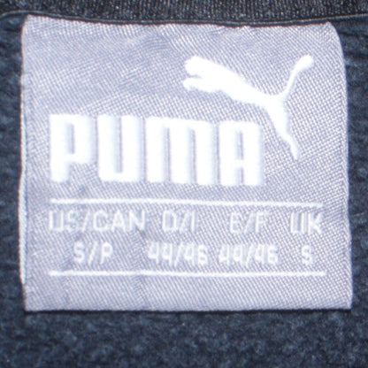 Puma Men’s Black Pullover Hoodie Small Regular Fit Logo Fleece
