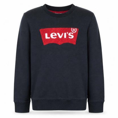 Levi's Boys Black Logo Crew Neck Pullover Sweatshirt Size 12 Years