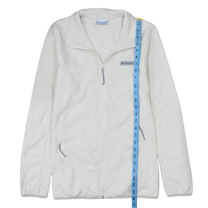 Columbia Men's Ivory Fleece Full Zip Jacket Size L Outdoor Activewear