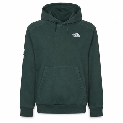 The North Face Womens Green Pullover Hoodie Size M Graphic Print