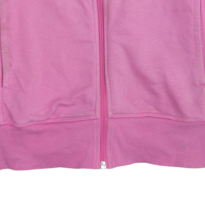Adidas Women Pink Full Zip Hoodie Small Climalite Sport Essentials