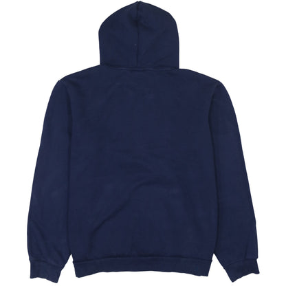 Puma Men's Blue Pullover Hoodie L Logo Fleece Sweatshirt