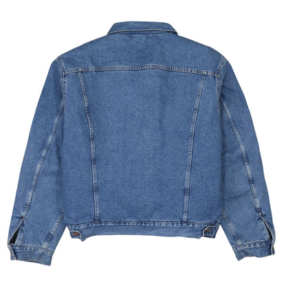 Diesel Men's Blue Denim Sherpa Lined Basic Jacket 2XL