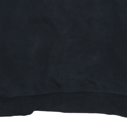Adidas Mens Black Crew Neck Fleece Sweatshirt L Regular Fit