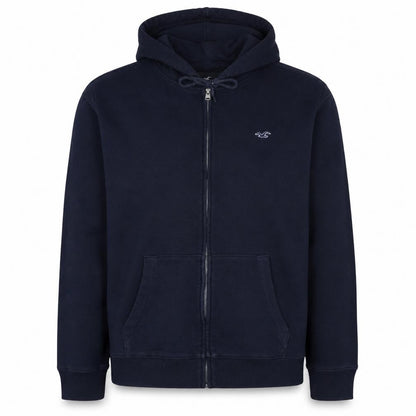 Hollister Men’s Blue Full Zip Hoodie XL Fleece Classic Style
