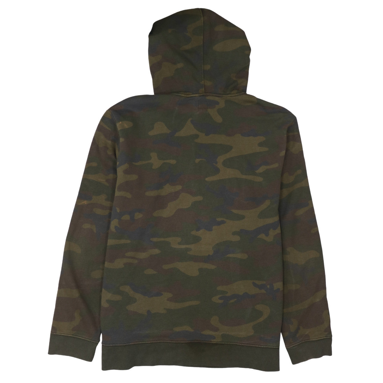 GAP Mens Green Camouflage Pullover Hoodie XL Fleece Logo Sweatshirt