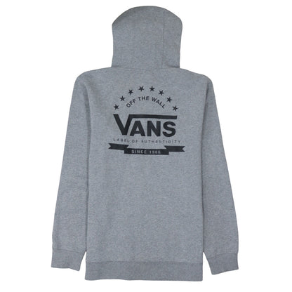 Vans Men’s Grey Pullover Hoodie Medium Regular Fit Logo Skate Style