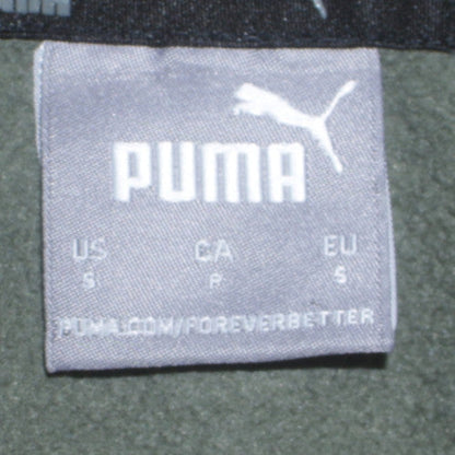 Puma Men's Green Pullover Hoodie Small Regular Fit Fleece