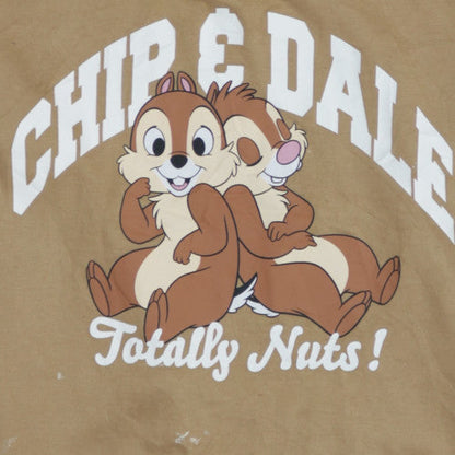 Disney Classics Chip & Dale Women's Beige Pullover Hoodie Size M