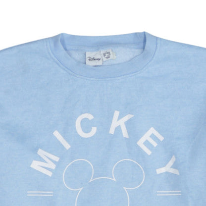 Disney Women’s Blue Mickey Mouse Sweatshirt Size S