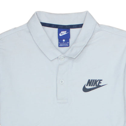 Nike Men's Blue Colourblock Short Sleeve Polo Shirt Size S