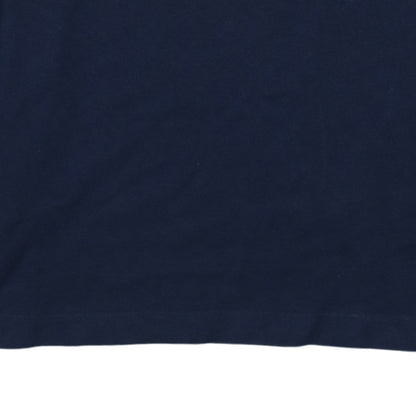 Lacoste Men's Blue & White Colourblock Long Sleeve Polo Shirt L